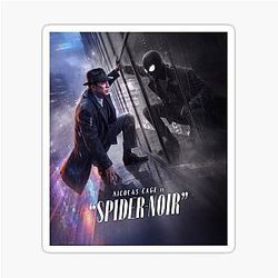Spider Noir Detective - Vintage Comic Aesthetic Sticker 2026