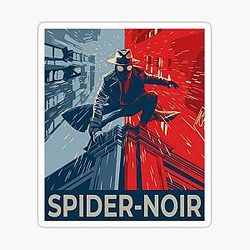 Spider Noir Detective - Vintage Comic Aesthetic 2026 Sticker
