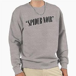 Spider Noir Black Pullover Sweatshirt