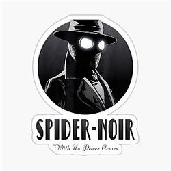 Spider Noir Detective Vintage Comic Aesthetic 2026 Sticker