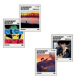 Ouroboros Art and Design - Cowboy Bebop Poster Collection - Anime Poster - Wall Art - Spike Spiegel - Faye Valentine - Jet Black - 8x10 Inches - 300 Gsm - Unframed