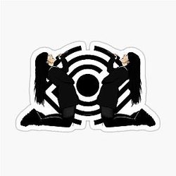 Spiritbox logo with Courtney Laplante sticker