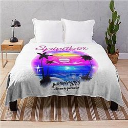 best of spiritbox logo essential throw blanket