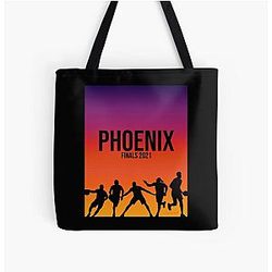 Phoenix Starting Five Finals Block All Over Print Tote Bag