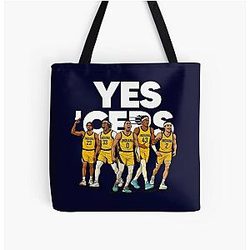 Yes Starting 5 Basketball Cartoon- KBIND5001 All Over Print Tote Bag