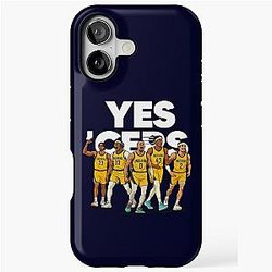 Yes Starting 5 Basketball Cartoon - KBIND5001 iPhone Tough Case