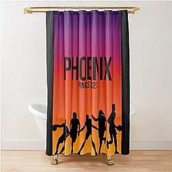 Phoenix Finals Block Shower Curtain