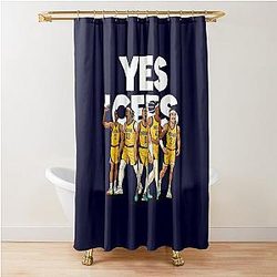 Yes Cartoon Basketball Starting 5 Shower Curtain KBIND5001