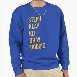 The Golden State Warriors Starting 5 Pullover Sweatshirt