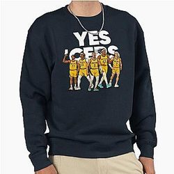 Yes t Start 5 Basketball Cartoon Pullover Sweatshirt