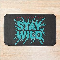 Stay Wild Lettering Bath Mat