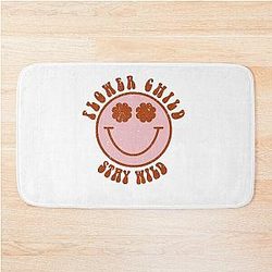 Flower Child Stay Wild Bath Mat