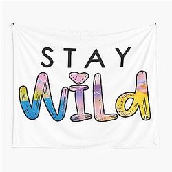 Stay Wild Ben Azelart Tapestry