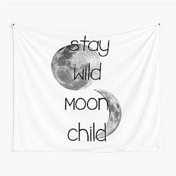 Stay Wild Child Tapestry