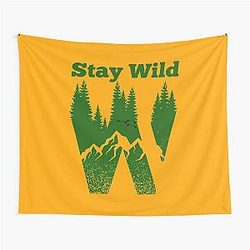 Stay Wild Mountain Tapestry