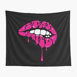 Ben Azelart Merch Stay Wild Lip Tapestry