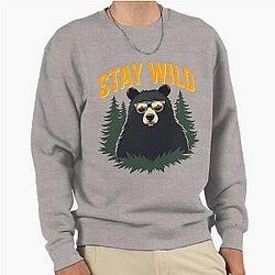Stay Wild Bear Pullover Sweatshirt