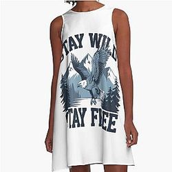 Stay Wild A-Line Dress