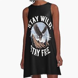 Stay Wild A-Line Dress