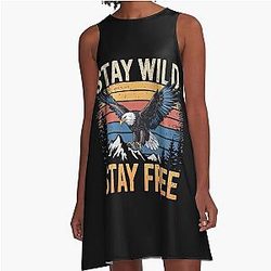 Stay Wild A-Line Dress