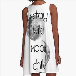 Stay Wild Moon Child A line dress