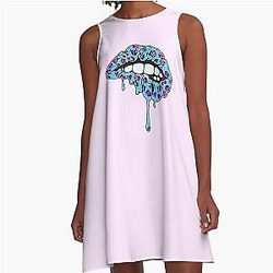 Ben Azelart Merch New Stay Wild Lip Line Dress
