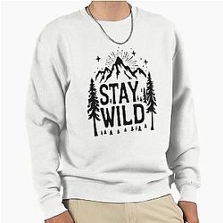 Stay Wild Adventure Graphic Tee Sweatshirt