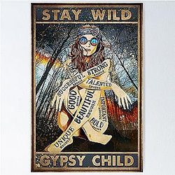 Vintage Gypsy Child Poster