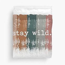 Stay Wild Paintstroke Duvet Cover