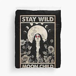 Stay Wild Moon Child Duvet Cover