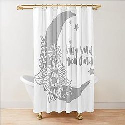 Stay Wild Moon Child Shower Curtain
