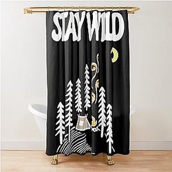 Stay Wild Into the Wild Shower Curtain