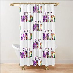 Stay Wild Ben Azelart Shower Curtain