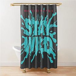 Stay Wild Poster Shower Curtain
