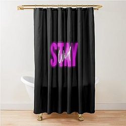 Ben Azelart Stay Wild Shower Curtain