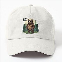 Stay Wild Bear Design Dad Hat