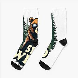 Bear Stay Wild Socks