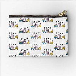Stay Wild Ben Azelart Zipper Pouch