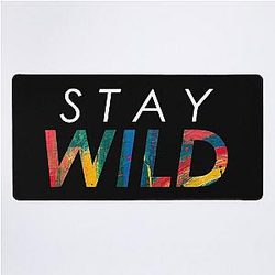 Stay Wild Ben Azelart Desk Mat