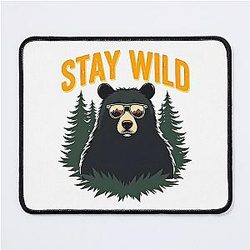 Stay Wild Bear Mouse Pad