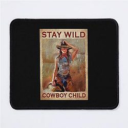 Stay wild cowboy child mouse pad
