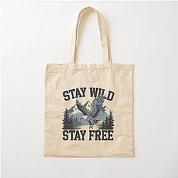 Stay Wild Cotton Tote Bag