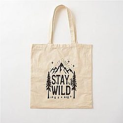 Stay Wild Adventure Graphic Cotton Bag