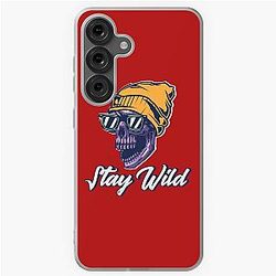 Stay Wild Skull Design Samsung Galaxy Soft Case