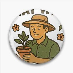 Stay Wild Urban Gardener Pin