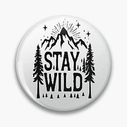 Stay Wild Adventure Tee Pin