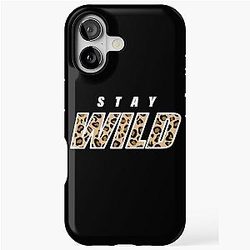 Stay Wild Ben Azelart leopard iPhone Case