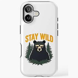 Stay Wild Bear iPhone Design Tough Case