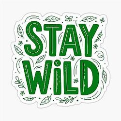 Stay Wild Floral Sticker