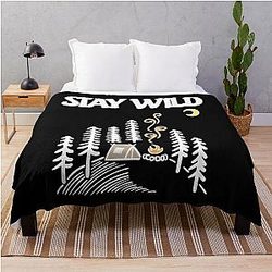 Stay Wild - Into the Wild Throw Blanket